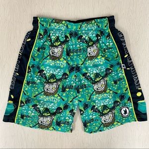 Flow Society Lacrosse Shorts Boys XL Leprechauns Lucky Lax Shamrocks Irish Green